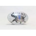 Box Enamel Silver Trinket Sterling 925 Cloisonne Elephant Handmade Pill B336